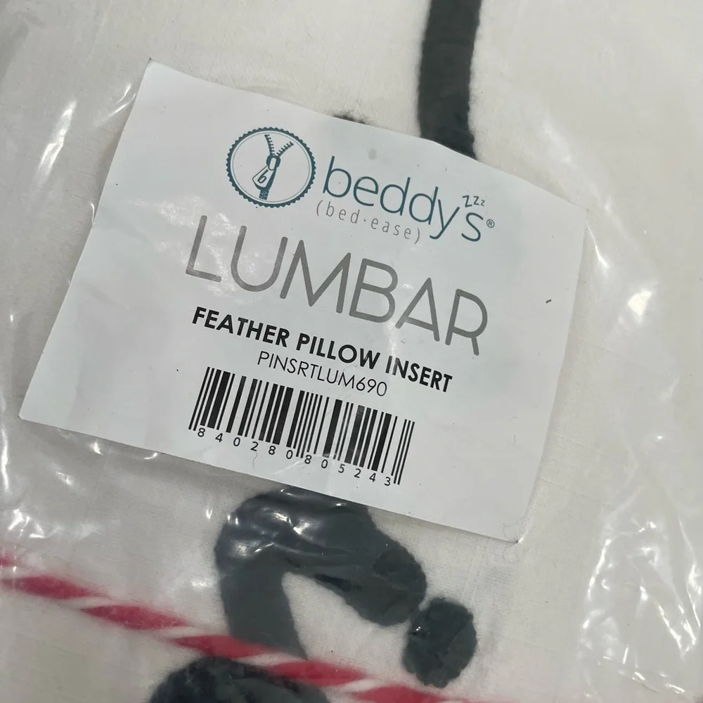NEW Beddy’s Christmas Lumbar feather linen pillow